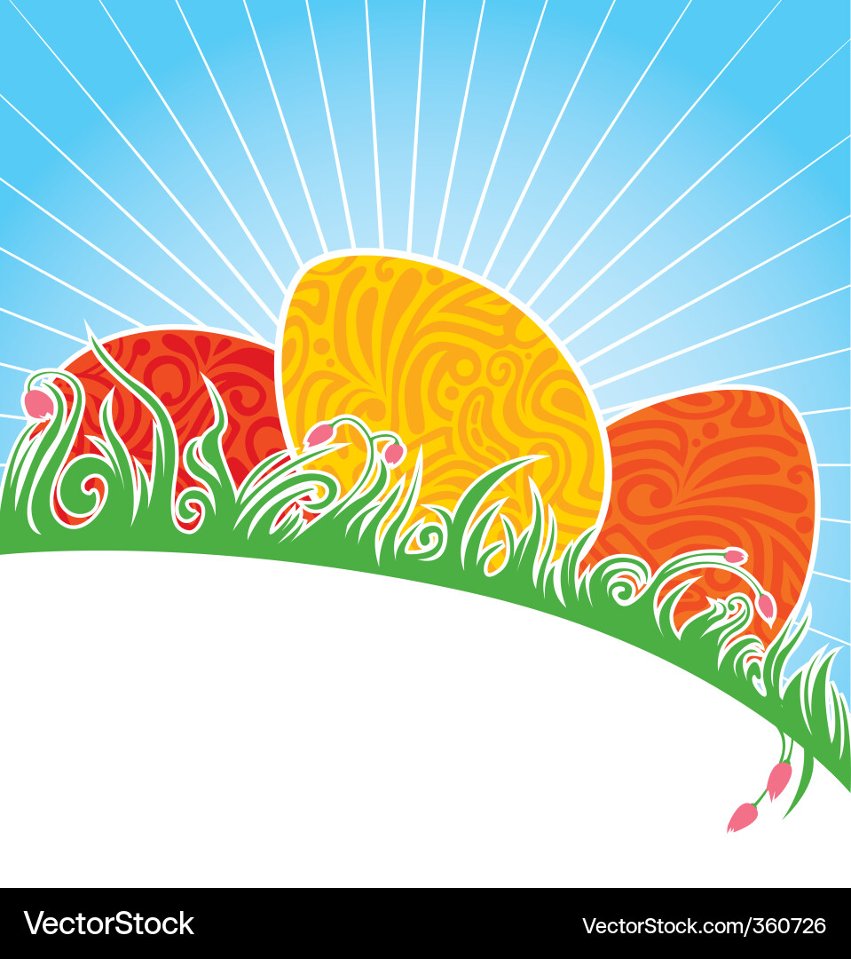 Easer eggs Vector Image