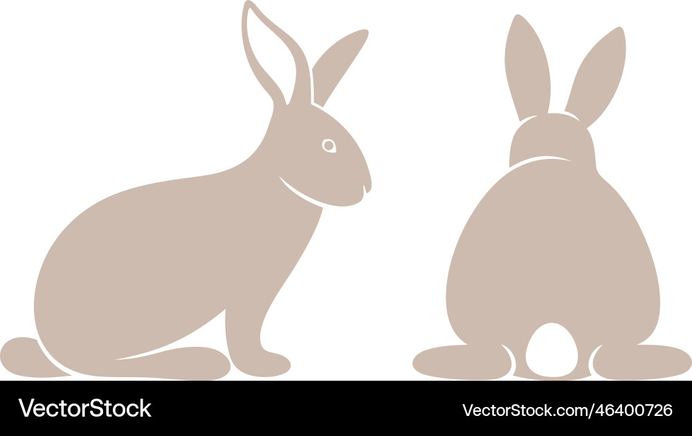 Easter bunny Royalty Free Vector Image - VectorStock