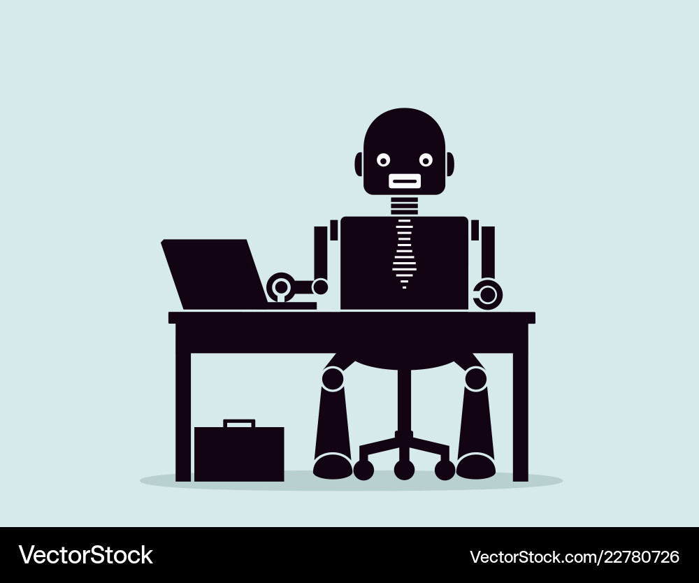 Evolution of robots Evolution of robots vector image