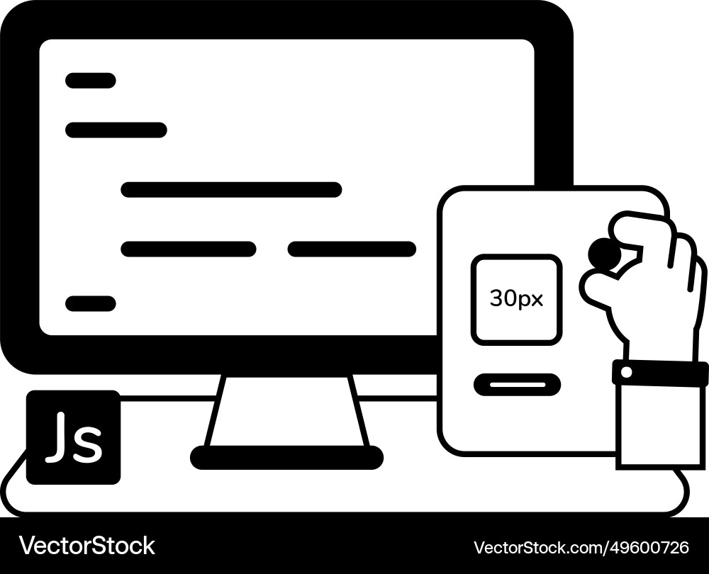 Js Scripting vektorbild