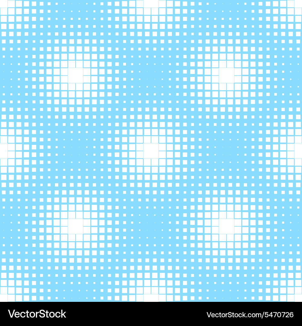 Seamless pattern with square halftone vector image