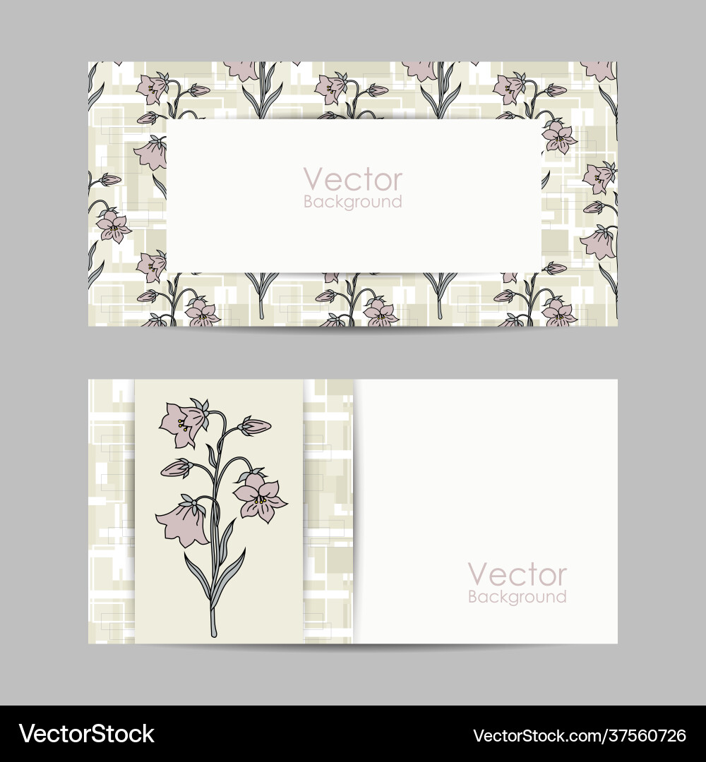 Set horizontal banners with beautiful flowers Set horizontal banners with beautiful flowers vector image
