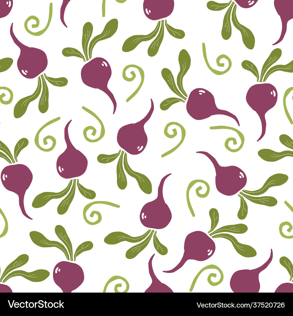 Simple Beet Pattern vector image