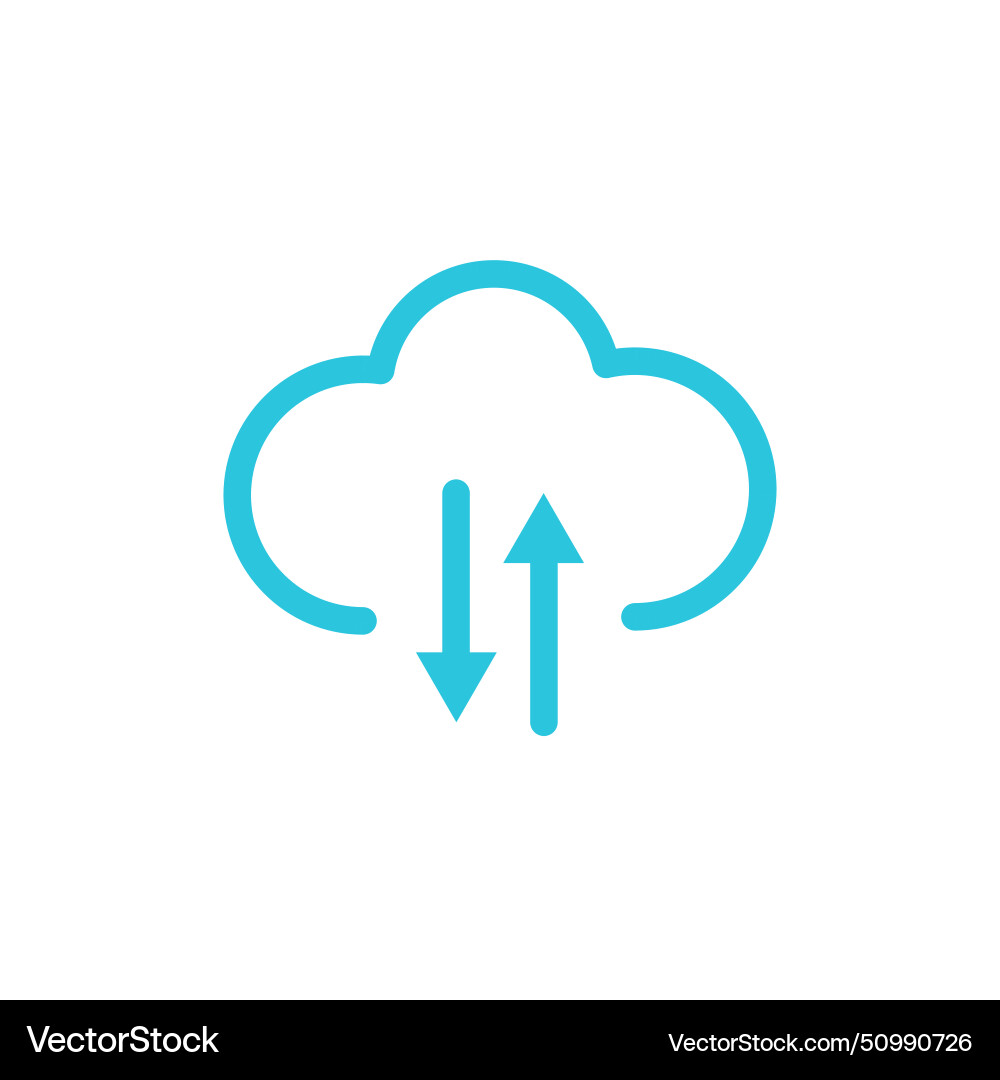 Source of knowledge cloud transfer isolated Source of knowledge cloud transfer isolated Vector Image