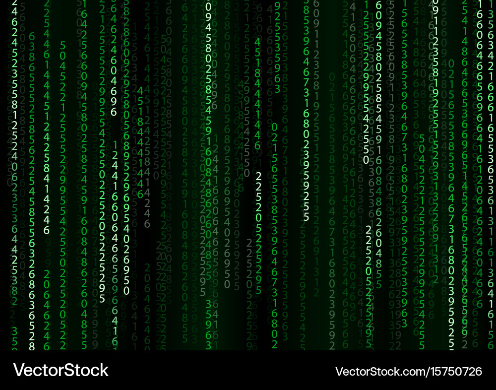 Technology binary background vector image