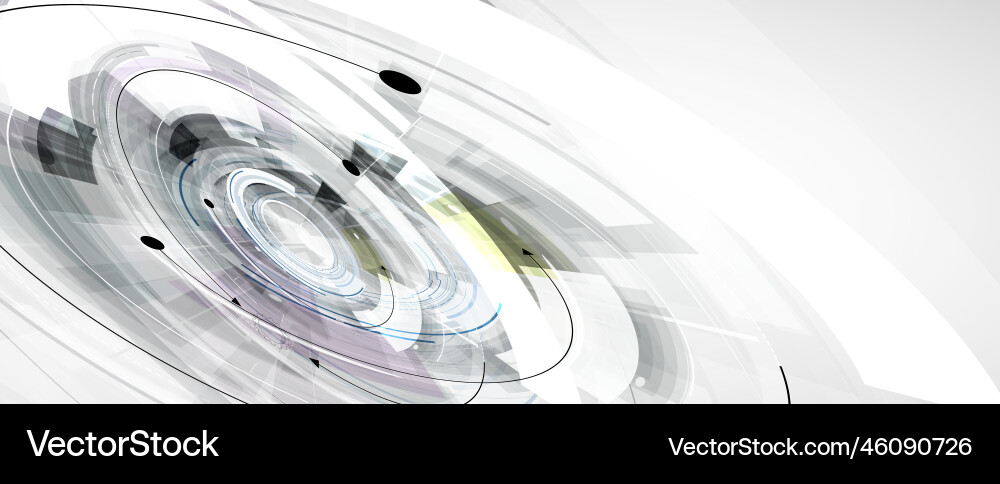Technology data background idea of global vector image