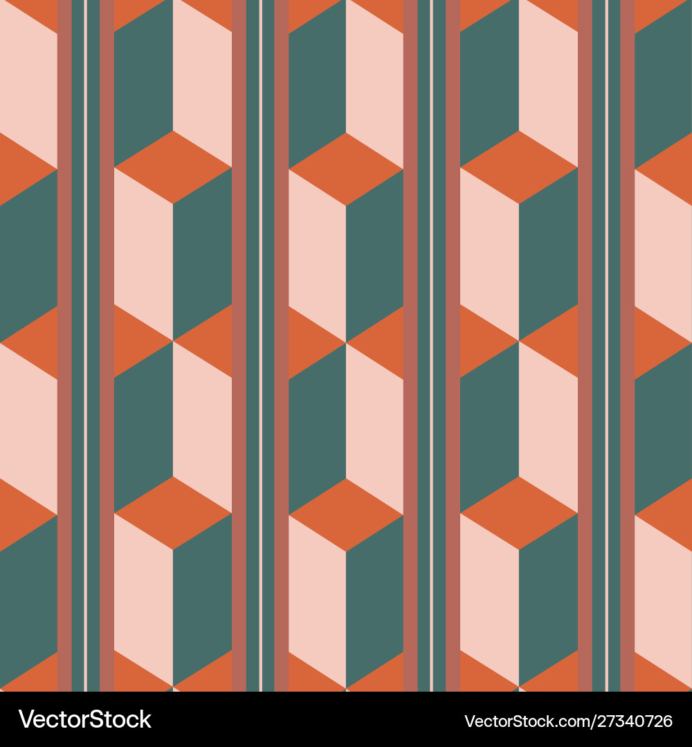 Unusual 3d effect rectangle block and stripe Unusual 3d effect rectangle block and stripe vector image