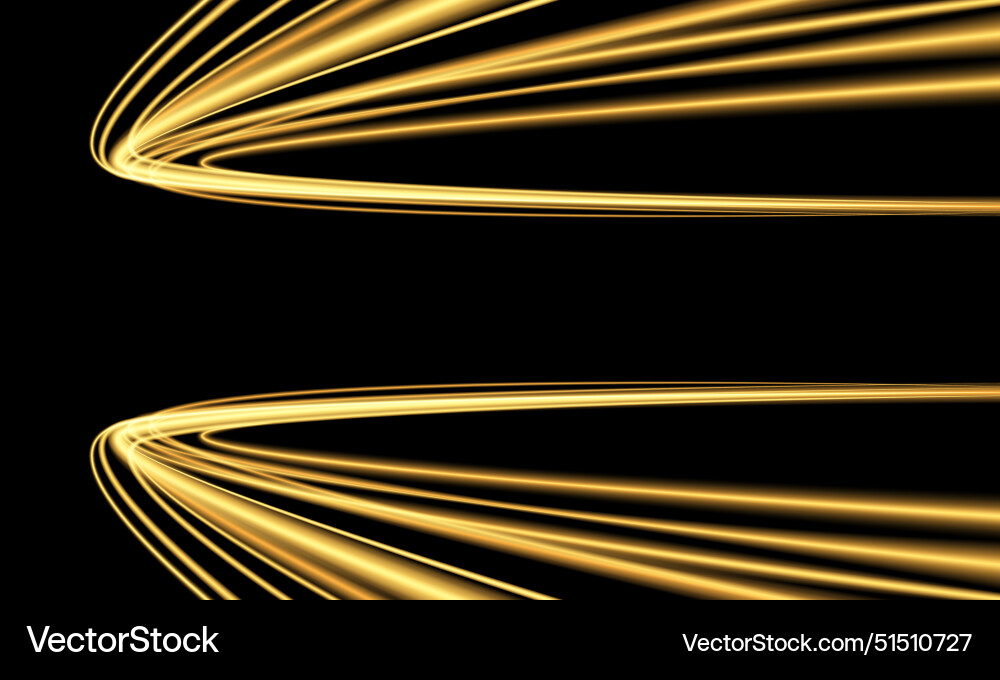 Abstract gold light fast speed curve dynomic Abstract gold light fast speed curve dynomic Vector Image
