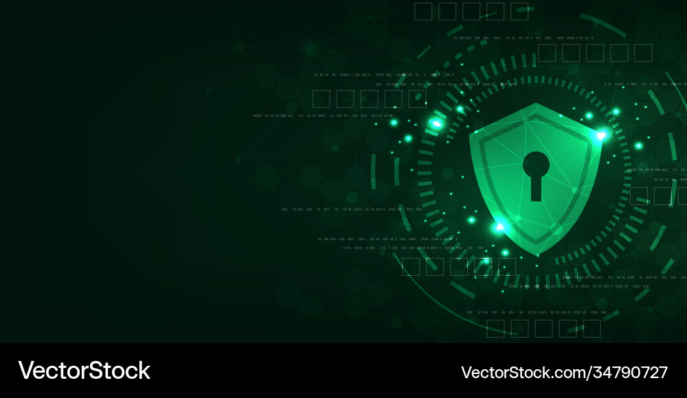 Background in concept security systems vector image