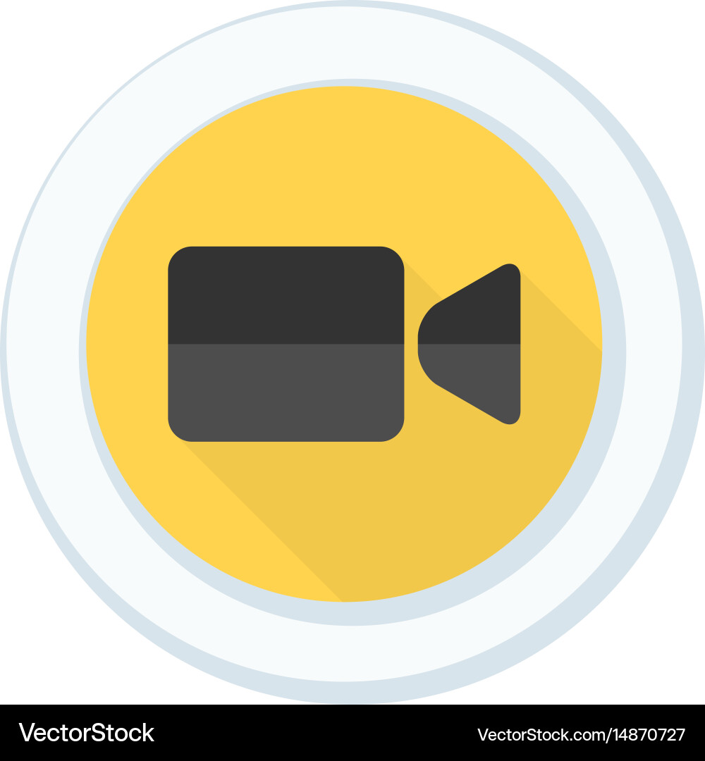 Camera button vector image