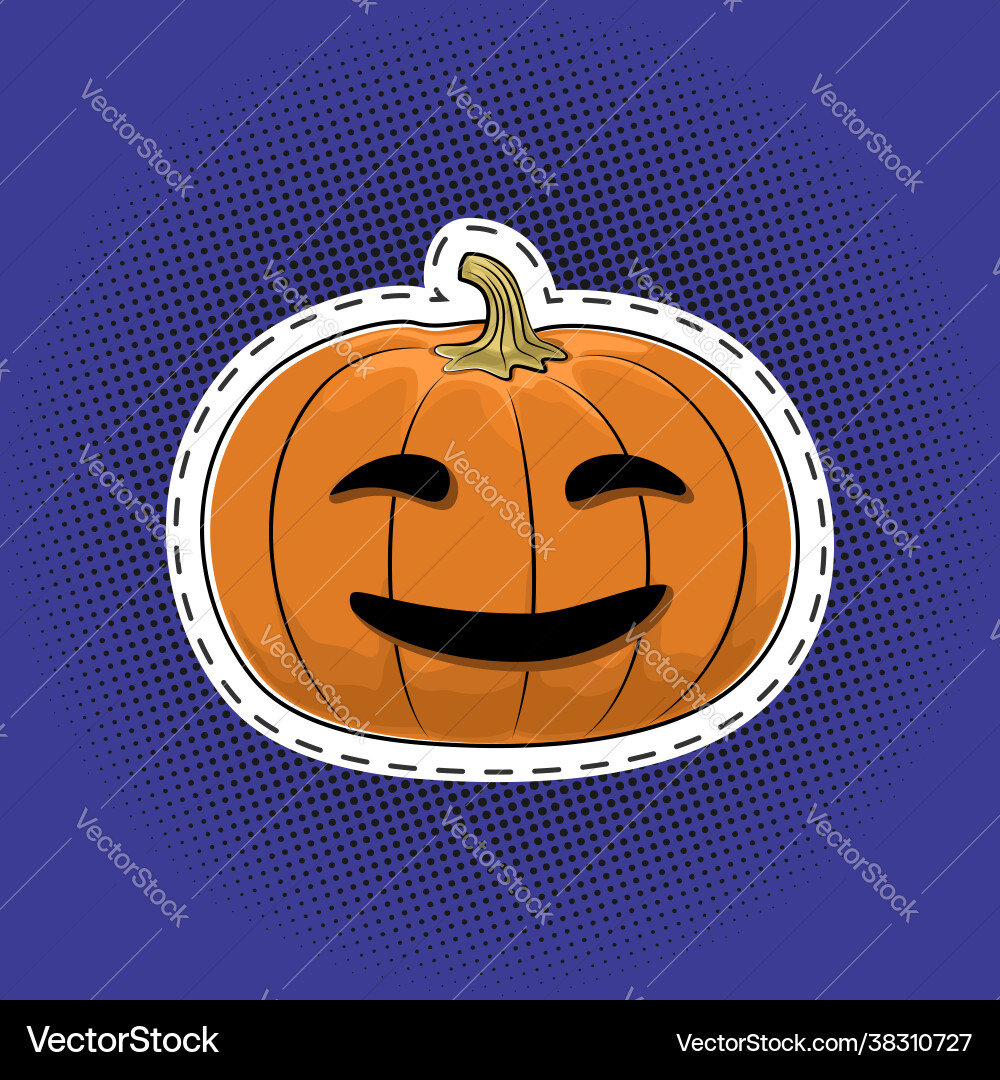 Carved scary pumpkin Carved scary pumpkin vector image