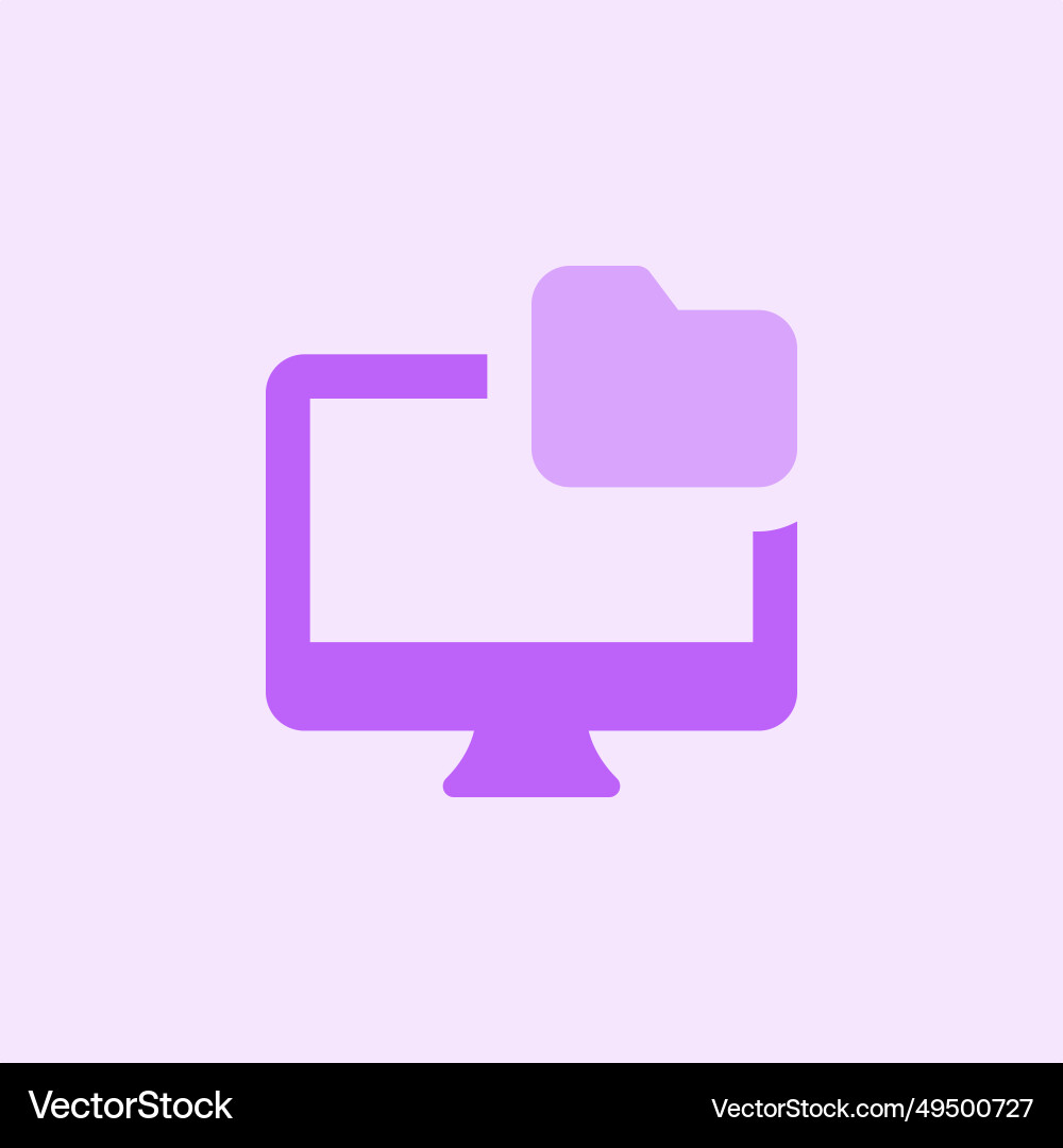 Digital folder for organizing and storing files vector image