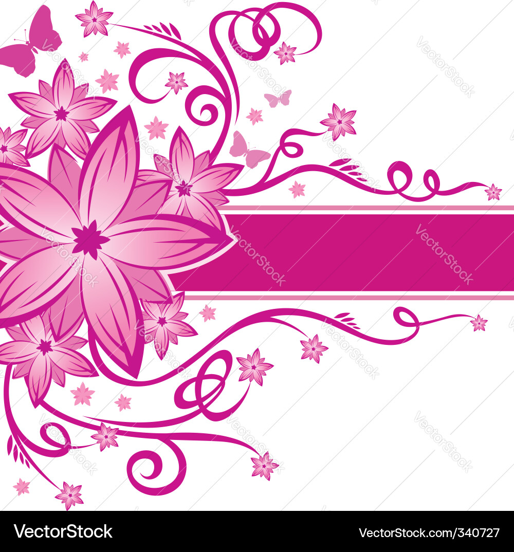 Flowers background Vector Image