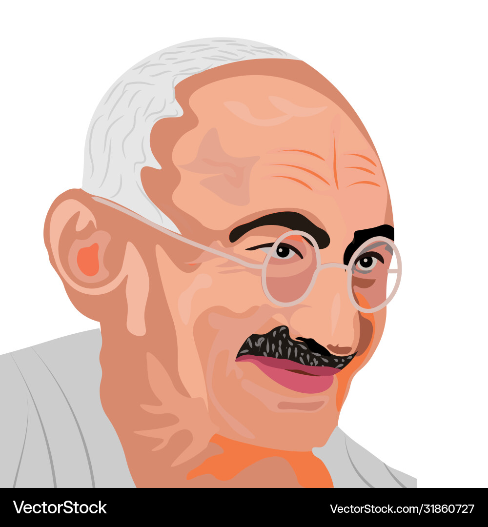 Mohandas karamchand gandhi or mahatma who Mohandas karamchand gandhi or mahatma who vector image