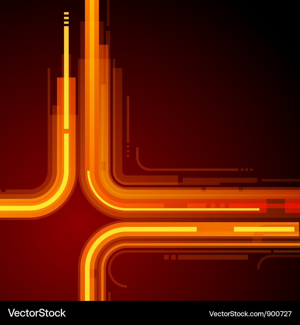 Neon Retro Circuit Lines Background vector image