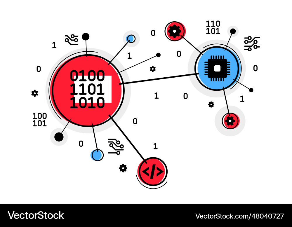 Programming and computer pc engineering Programming and computer pc engineering vector image
