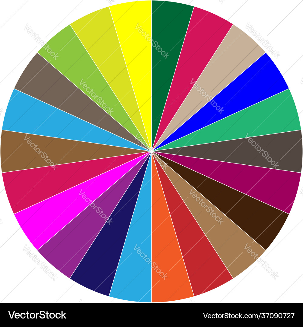 Segmented circle pie graph chart infographics Segmented circle pie graph chart infographics vector image