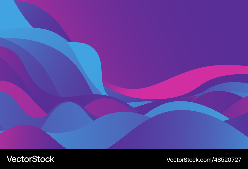 Wave abstract colorful geometric background Vector Image