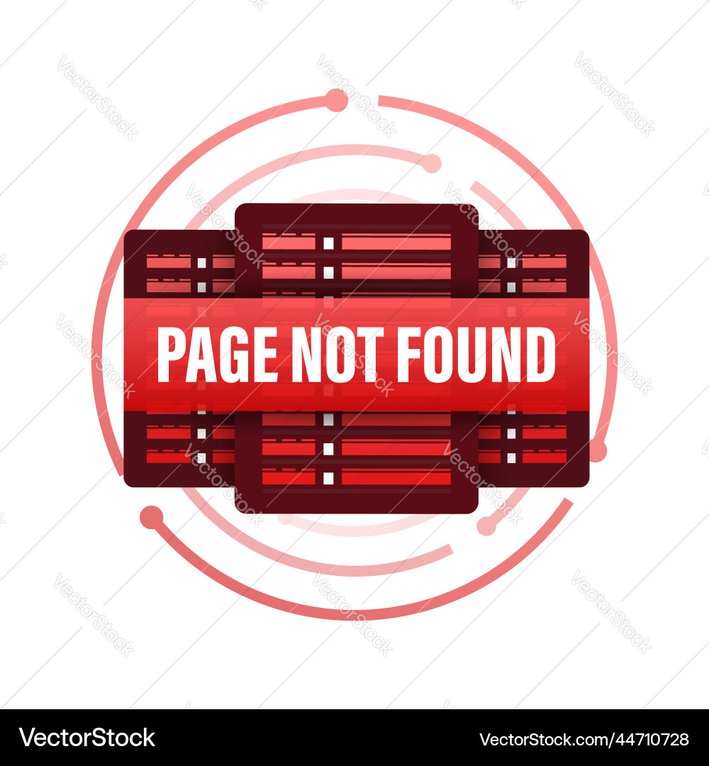 404 page not found website error icon 404 page not found website error icon vector image