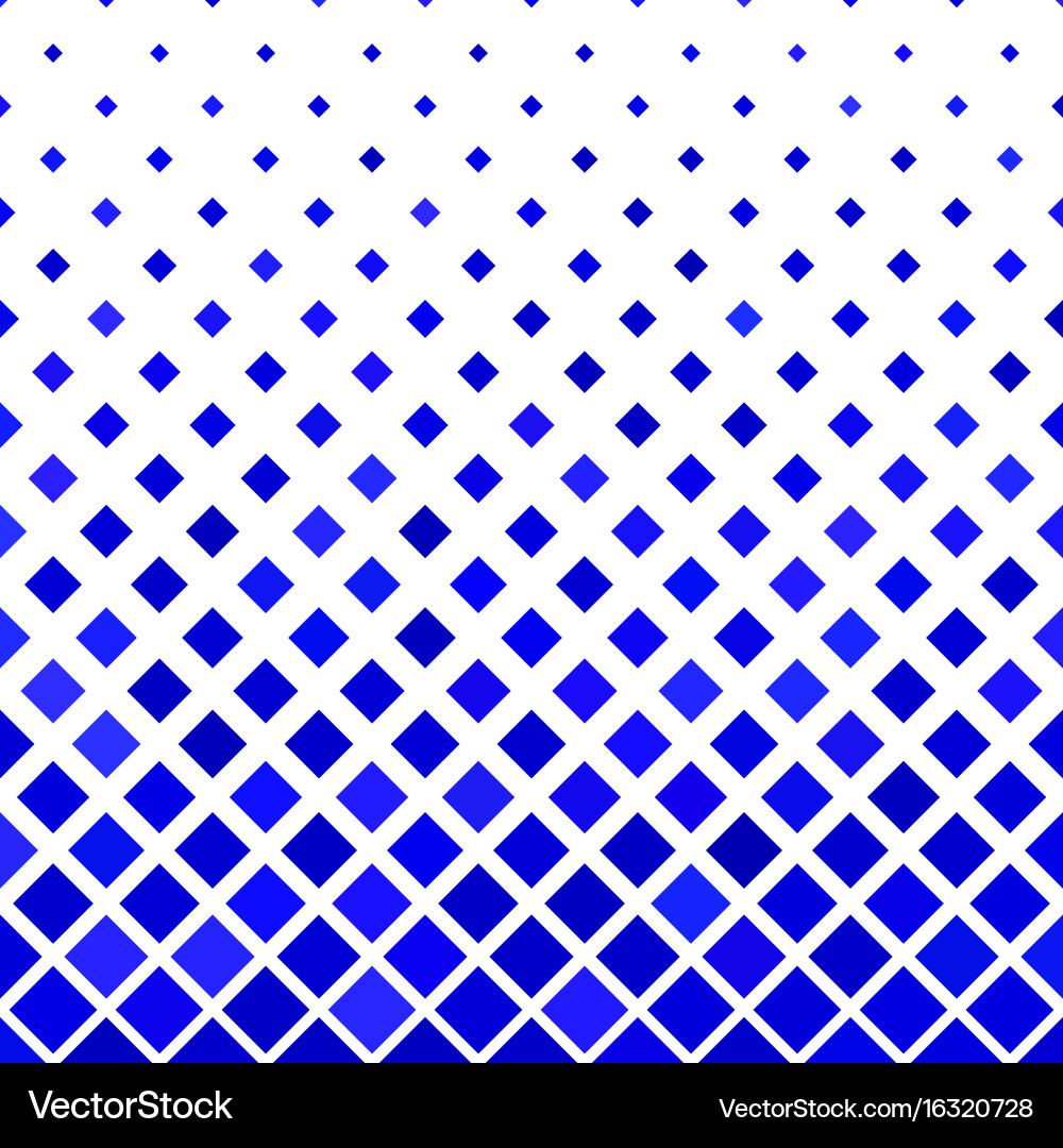 Blue square pattern background vector image