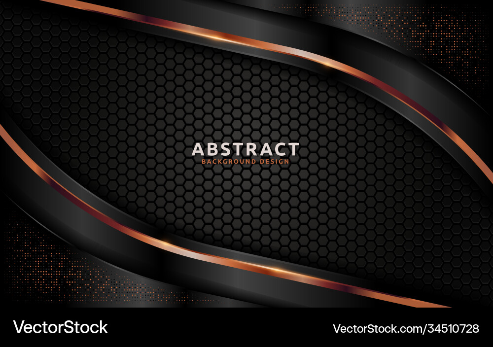 Dark abstract background with overlap layer vector image
