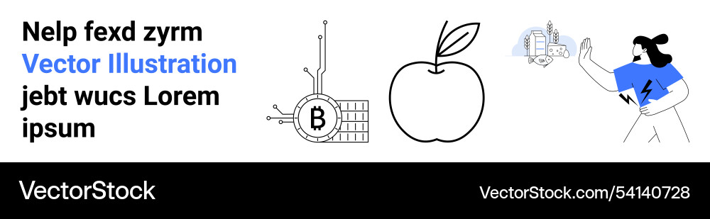 Futuristic themes with blockchain technology Futuristic themes with blockchain technology Vector Image