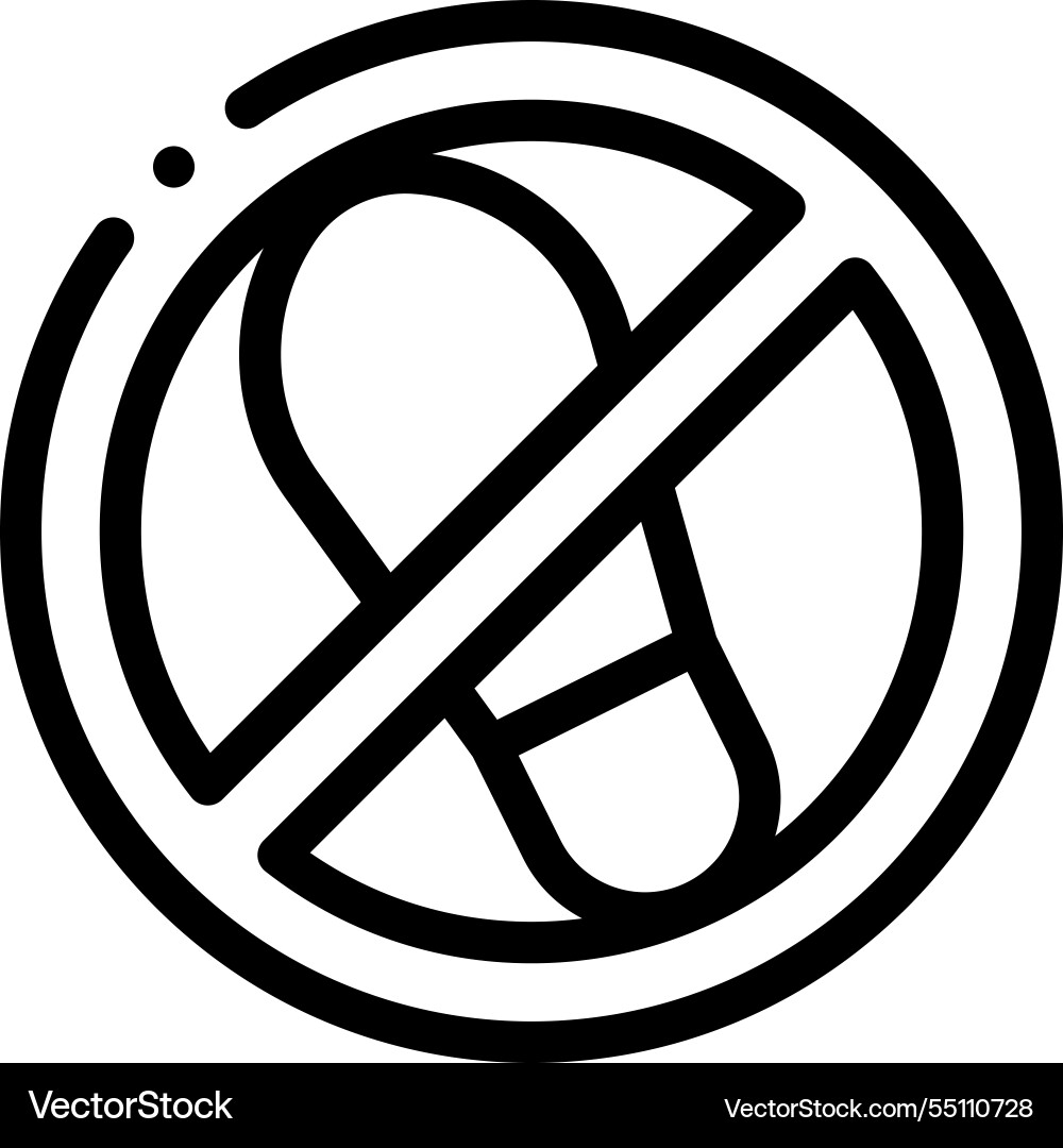 No signal icon thin linear style design isolated No signal icon thin linear style design isolated vector image