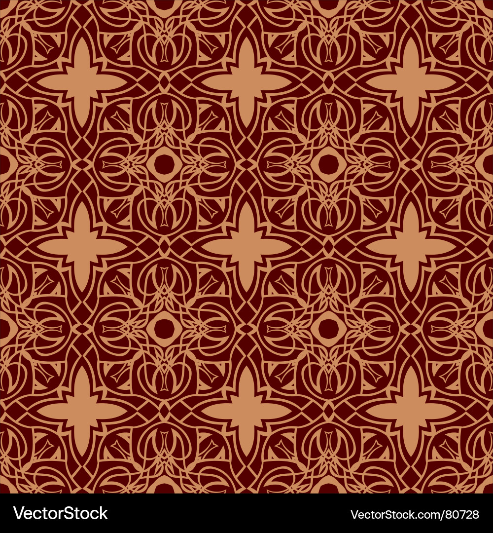 Ornate Victorian Floral Pattern vector image
