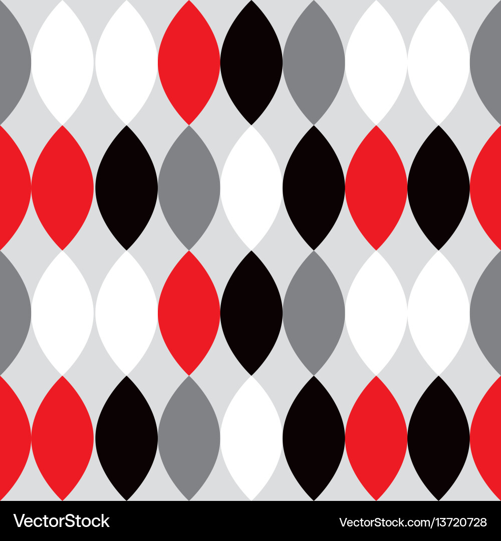 Retro Atomic Pattern - 1950s vector image