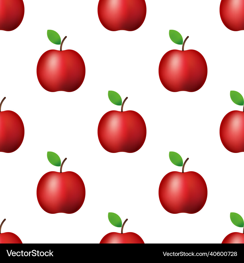 Seamless pattern realistic red Vector Image