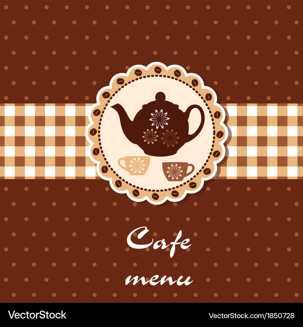Template of a cafe menu Vector Image