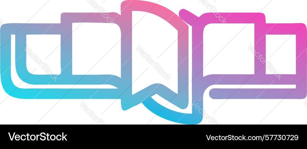 Abstract knowledge transfer or learning icon Vector Image