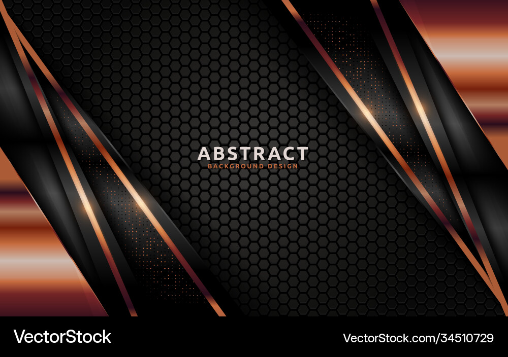 Dark abstract background with overlap layer Vector Image