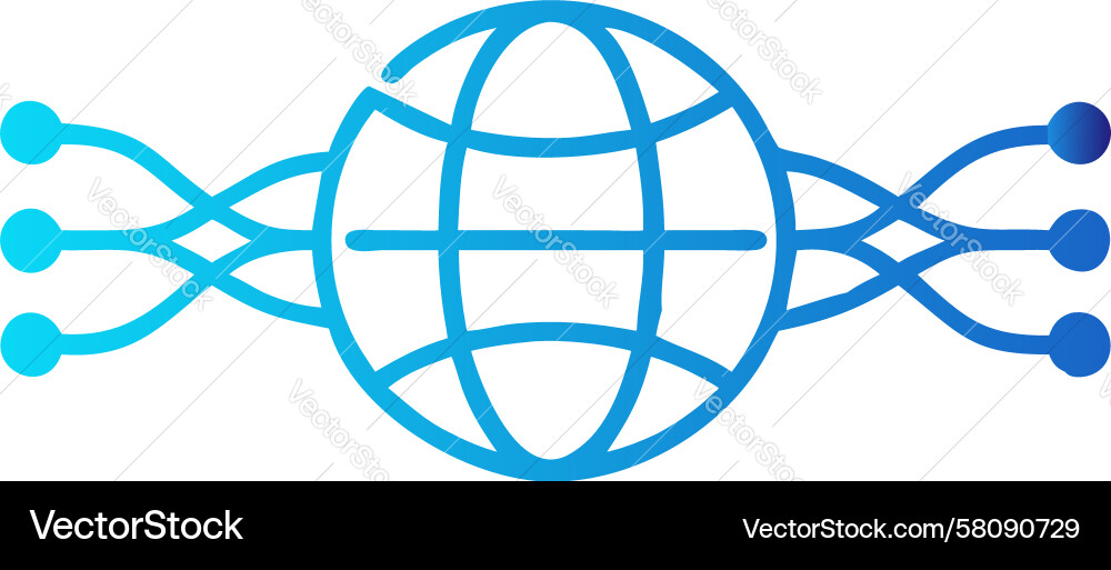 Global Network Connection Vector Image
