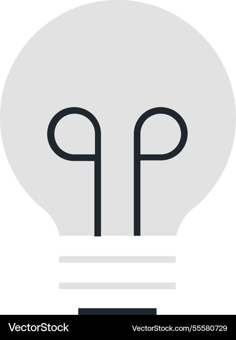 Idea flat web icon concept Royalty Free Vector Image