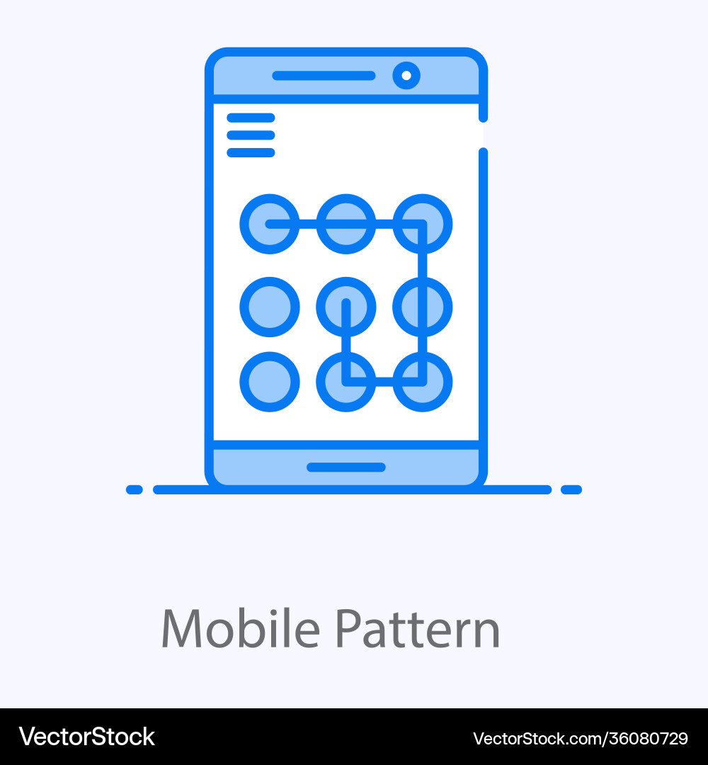 Mobile pattern vector image
