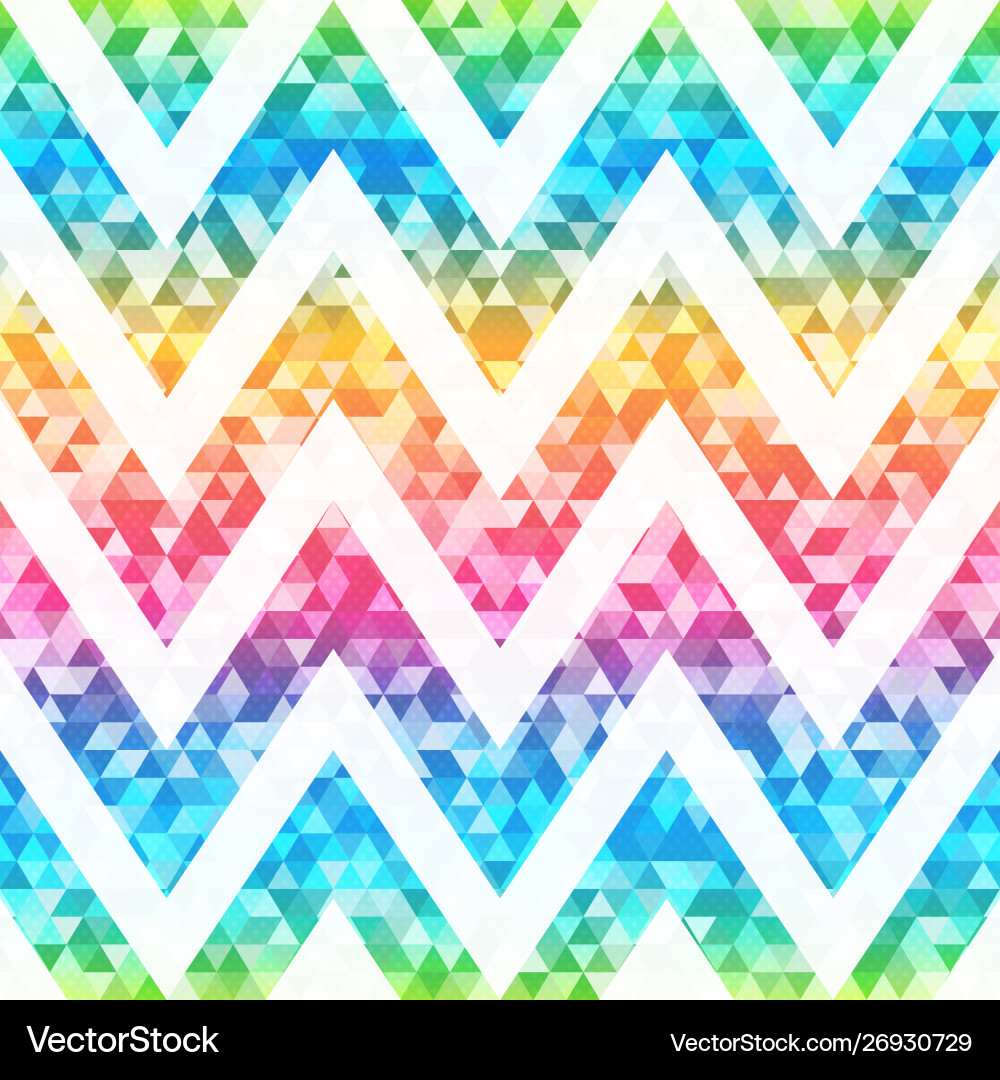 Rainbow Triangle Pattern vector image