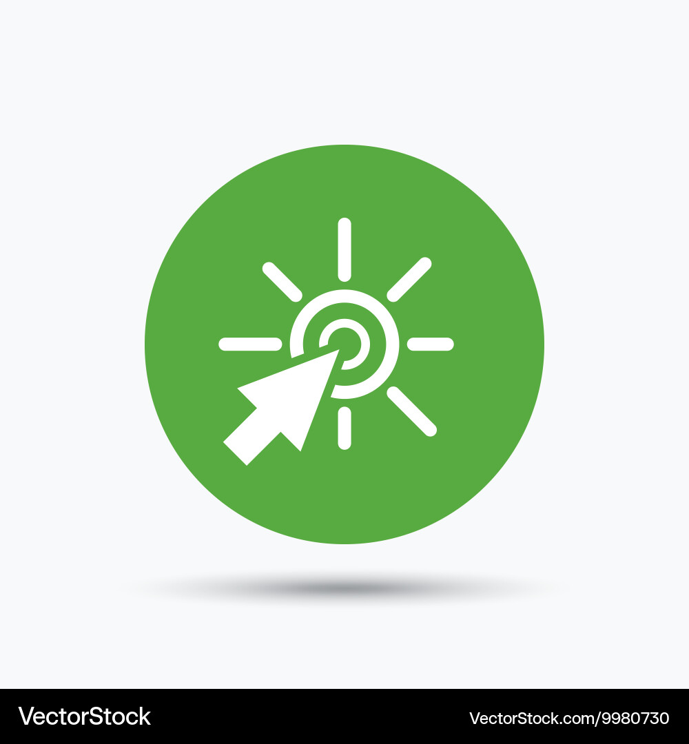 Click icon computer mouse cursor sign vector image