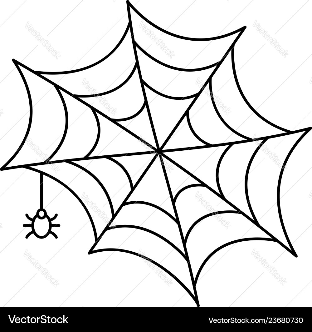 Cobweb icon outline style Cobweb icon outline style vector image