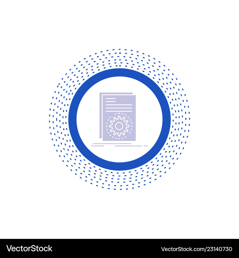 Code ausführbare Datei mit Skript Glyph Symbol Code ausführbare Datei mit Skript Glyph Symbol vektorbild