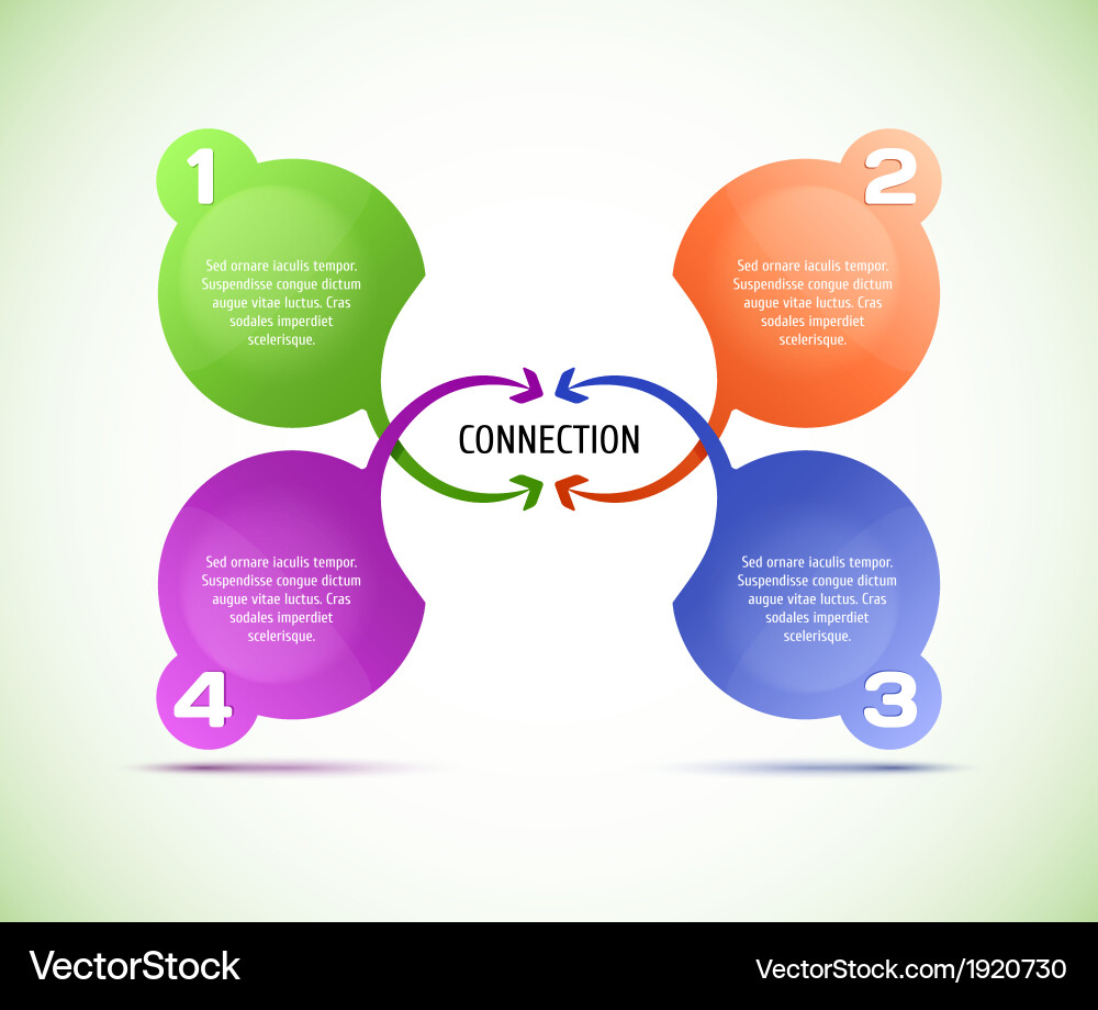 Progress Circles Background Vector Image