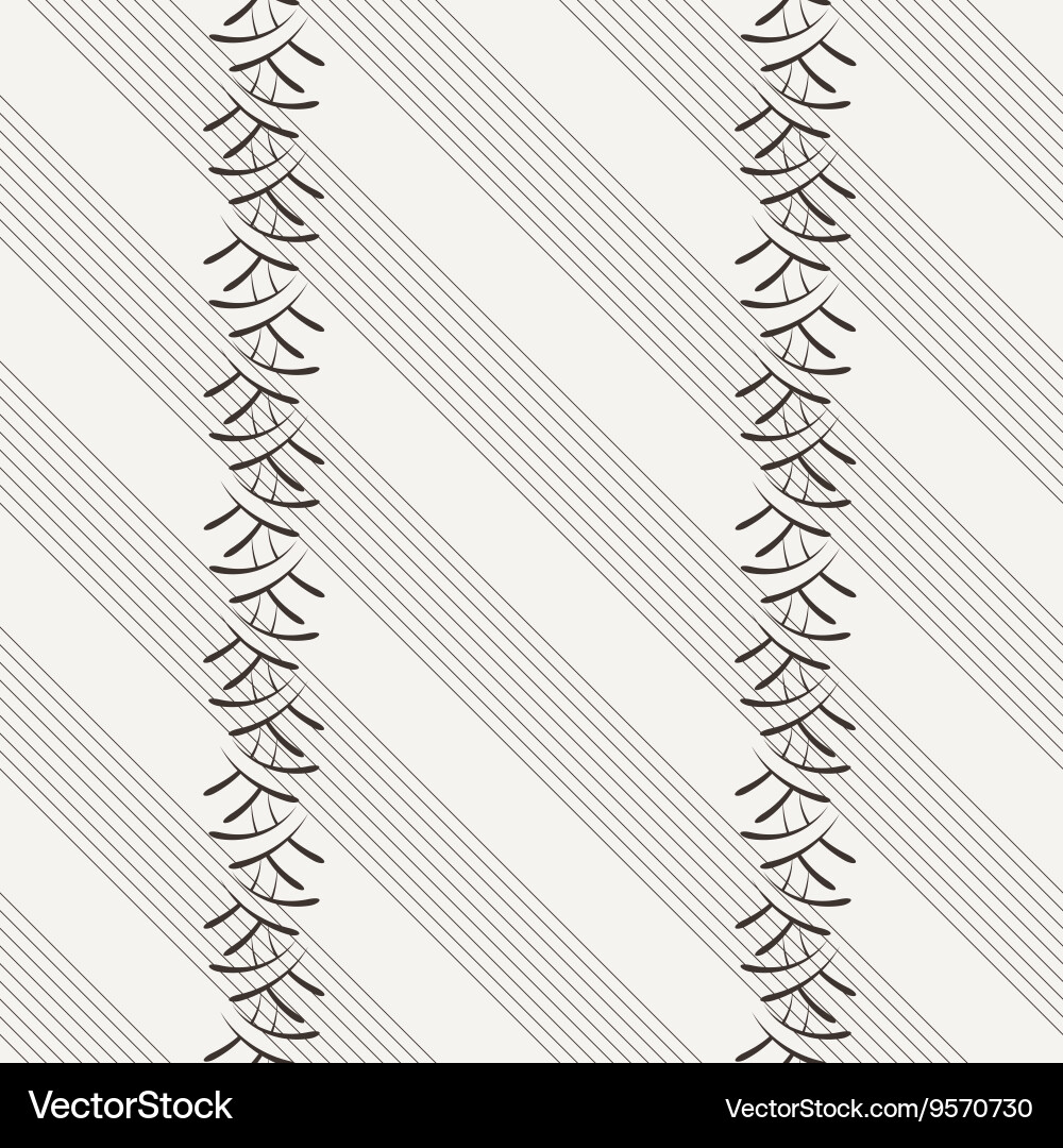 Seamless pattern of the elements curved vector image