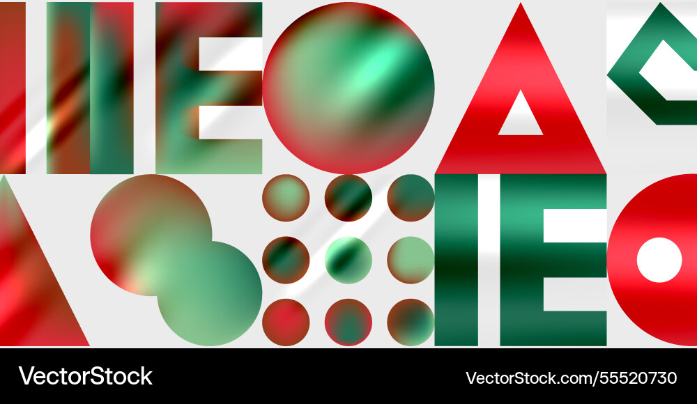 Simple shapes - circles triangles rectangles Vector Image