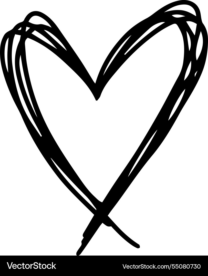 Single black heart shape created with multiple Single black heart shape created with multiple Vector Image