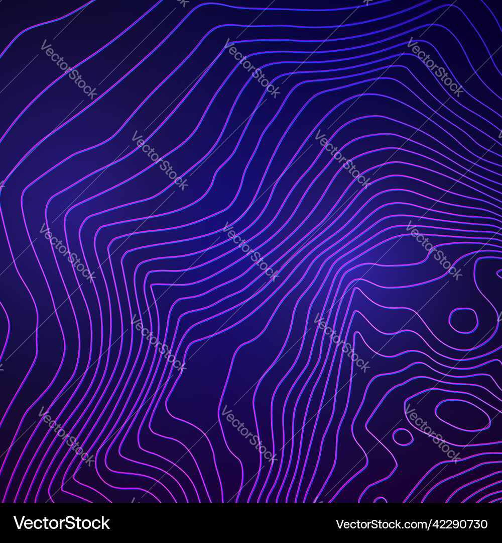 Topographic map colorful abstract background Vector Image