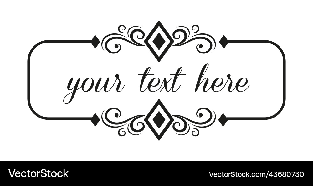 Vorlage mit Text isolierte leere Feldornamente Vorlage mit Text isolierte leere Feldornamente vektorbild