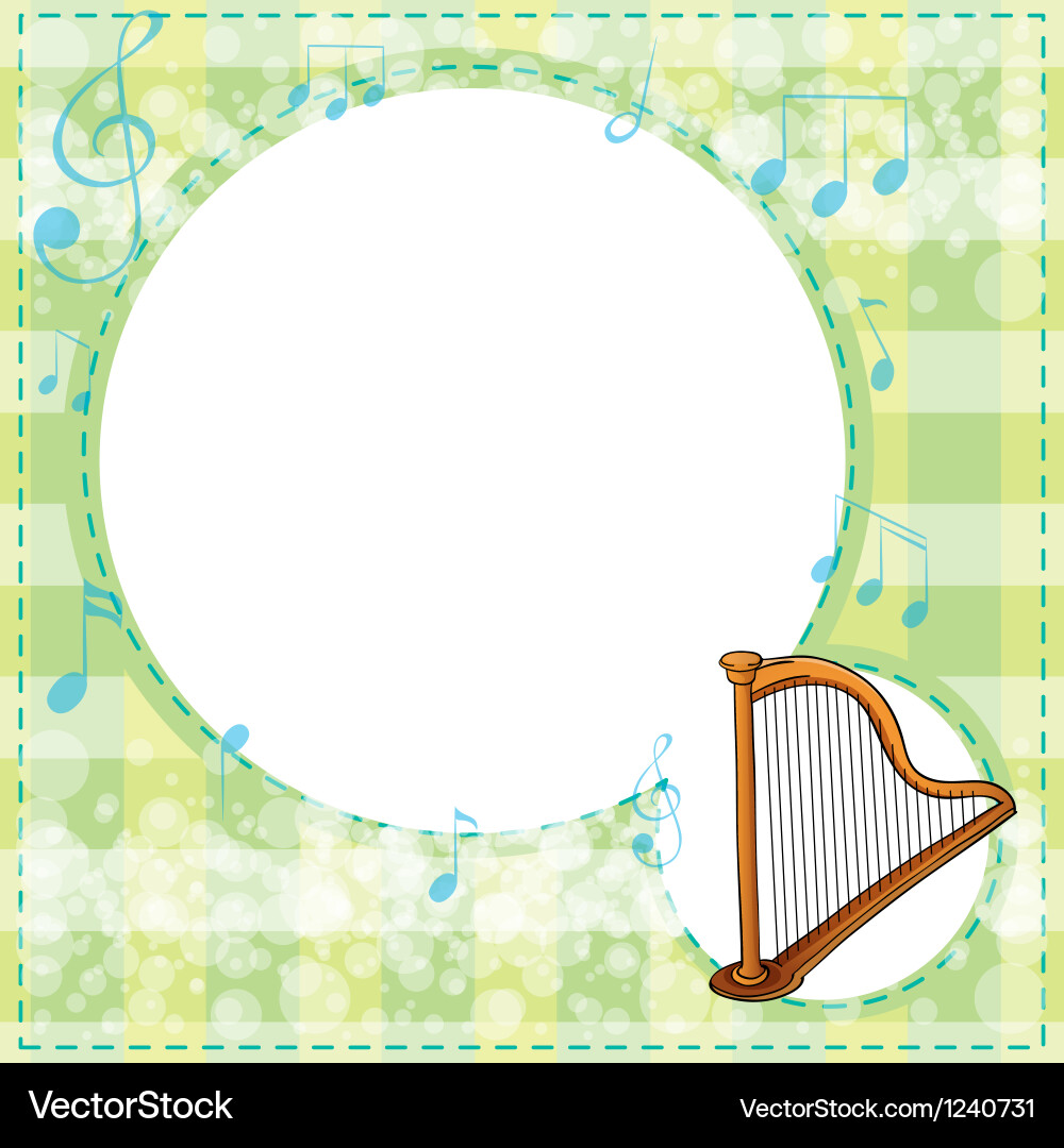 A musical stationery Vector Image