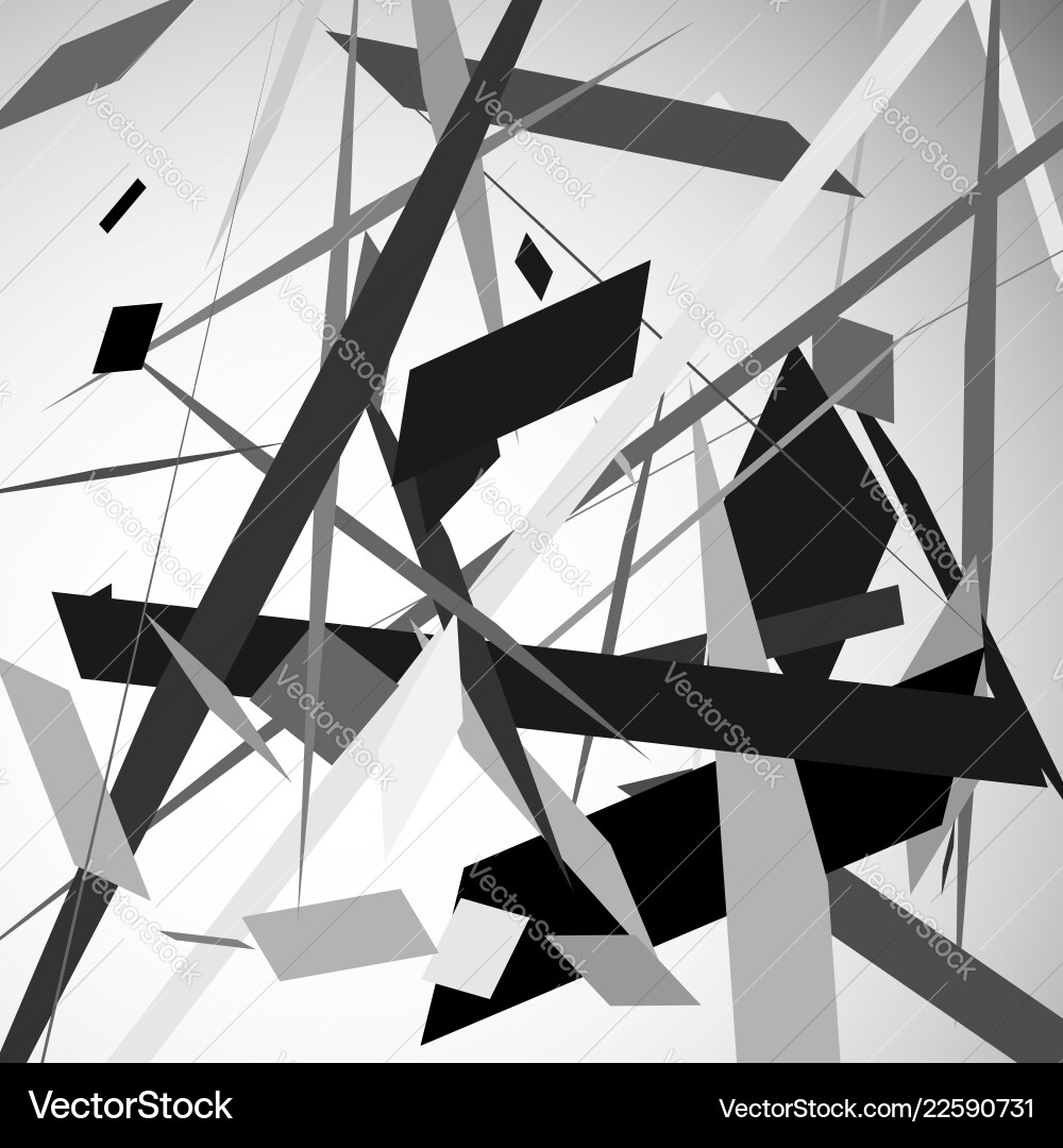 Abstract geometric with random chaotic elements Abstract geometric with random chaotic elements Vector Image