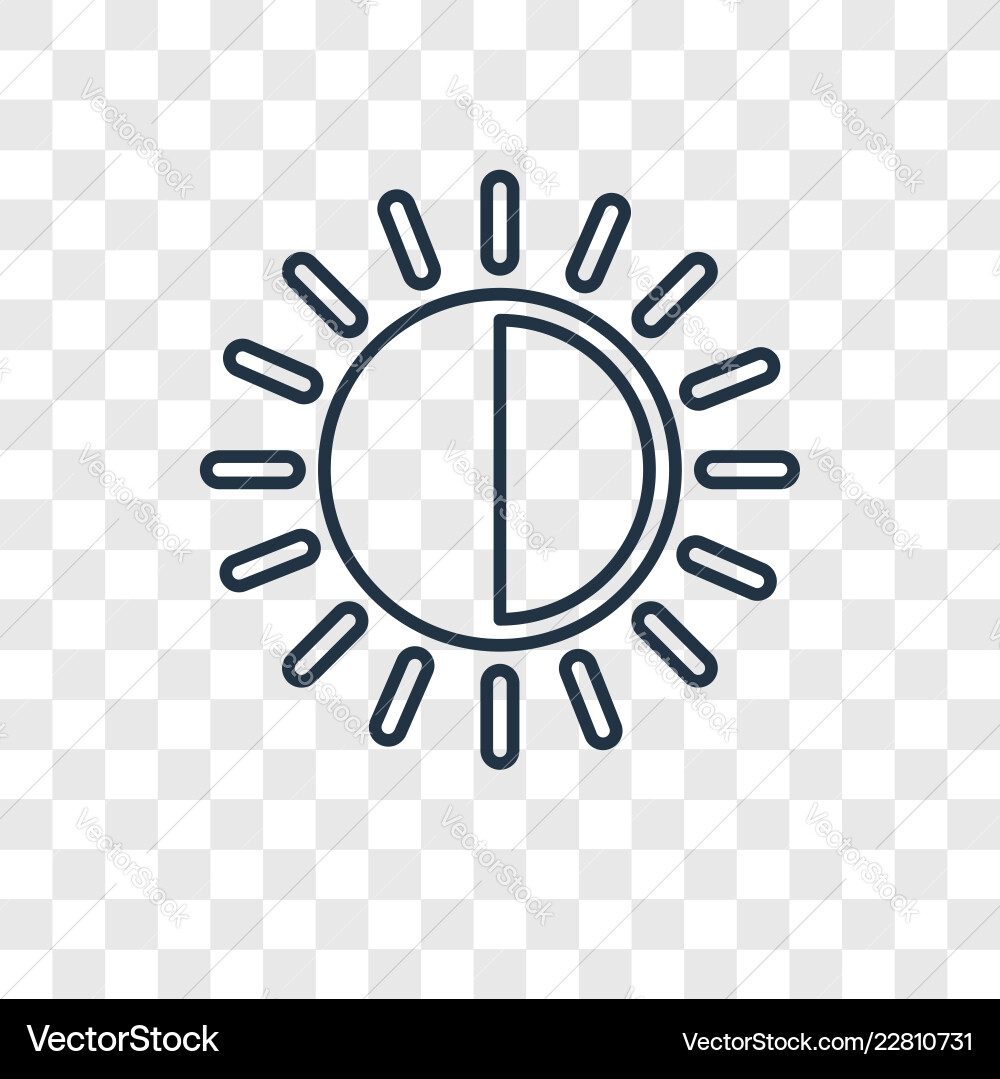 Brightness concept linear icon isolated Royalty Free Vector