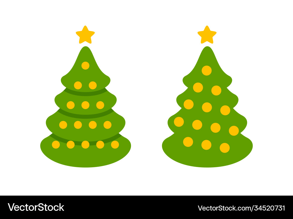 Christmas tree symbol holiday Christmas tree symbol holiday vector image
